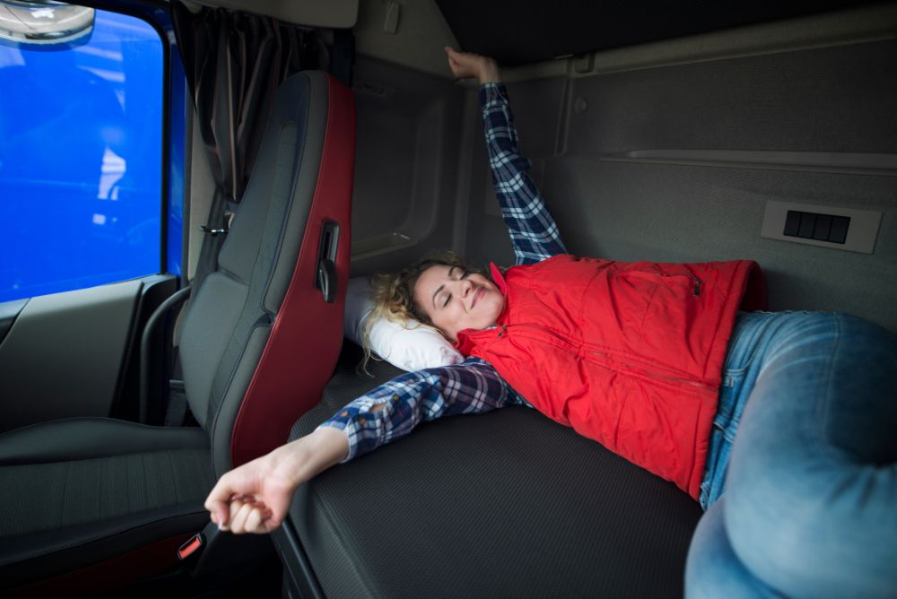Get Enough Sleep - Truck driver mental health